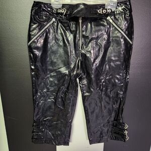 100% pvc detox goth fetish capris